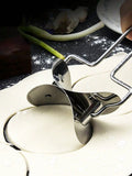 Stainless Steel Pastry Rolling Cutter – Round Dough Blade for Dumplings & Pies
