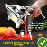 Manual Juicer – 304 Stainless Steel Orange, Lemon & Pomegranate Squeezer