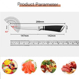 Japanese Chef Sashimi Knife – Stainless Steel Salmon Cleaver & Butcher Boning Knife