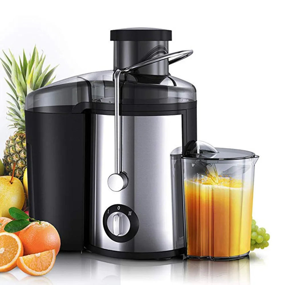 Stainless Steel Centrifugal Juicer – 800W Powerful Fruit & Vegetable Juice Extractor