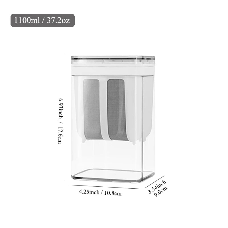 Yogurt Strainer & Whey Separator – 1100ml / 1800ml Greek Yogurt Filter and Food Strainer