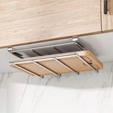 Under Cabinet Cutting Board Holder – Space-Saving Kitchen Hanging Rack