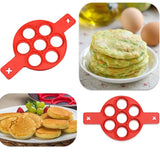 Silicone Pancake Maker – 7-Hole Nonstick Mold for Eggs, Pancakes & Baking
