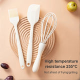 Silicone Baking Set – Spatula, Scraper, Whisk & Oil Brush