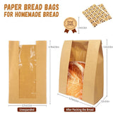 LMETJMA Large Bread Bags – Paper Bakery Bags with Clear Window