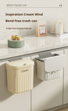 Kitchen Trash Can Wall Mounted Hanging Bin – Cabinet Door & Under Sink Garbage Can with Lid (8.5L / 12L)