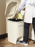 10L / 20L Double Pedal Trash Can with Lid – Large Capacity Foot & Push Type Waste Bin
