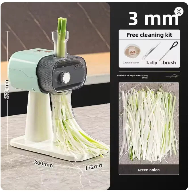 220V Commercial Electric Scallion Shredder – Fully Automatic Vegetable Cutter