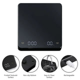 Digital Coffee Scale with Timer – High-Precision Espresso Scale 0.1g USB Rechargeable (3kg Max)