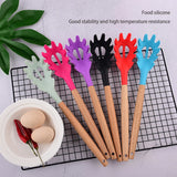 Silicone Noodle Scoop & Pasta Server – Spaghetti Grab Spoon Strainer