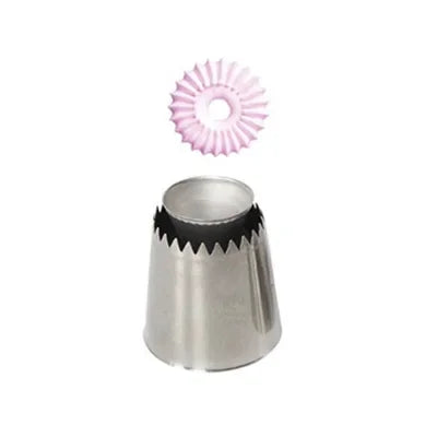 Stainless Steel Romeo Flower Mouth Pastry Nozzles – Cake & Cookie Decorating Tool (1/2 Pcs)