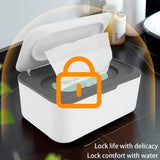 Portable Wet Tissue Box – Dustproof Wipes Dispenser with Lid for Home, Baby & Car