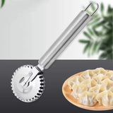 Stainless Steel Ravioli Cutter Wheel – Pasta & Pastry Crimper for Fresh Dough