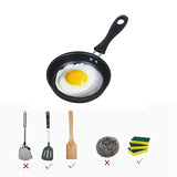 Mini Cast Iron Egg Frying Pan 12cm – Nonstick Omelette & Pancake Skillet