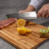High-Quality Stainless Steel Damascus Chef Knife – Professional Kitchen Knife with Sharp, Durable Blade