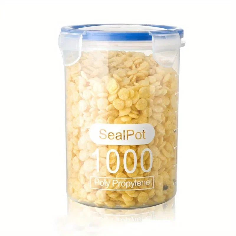 Plastic Grain Storage Tank – Airtight Food Storage Jar for Home Kitchen Organization