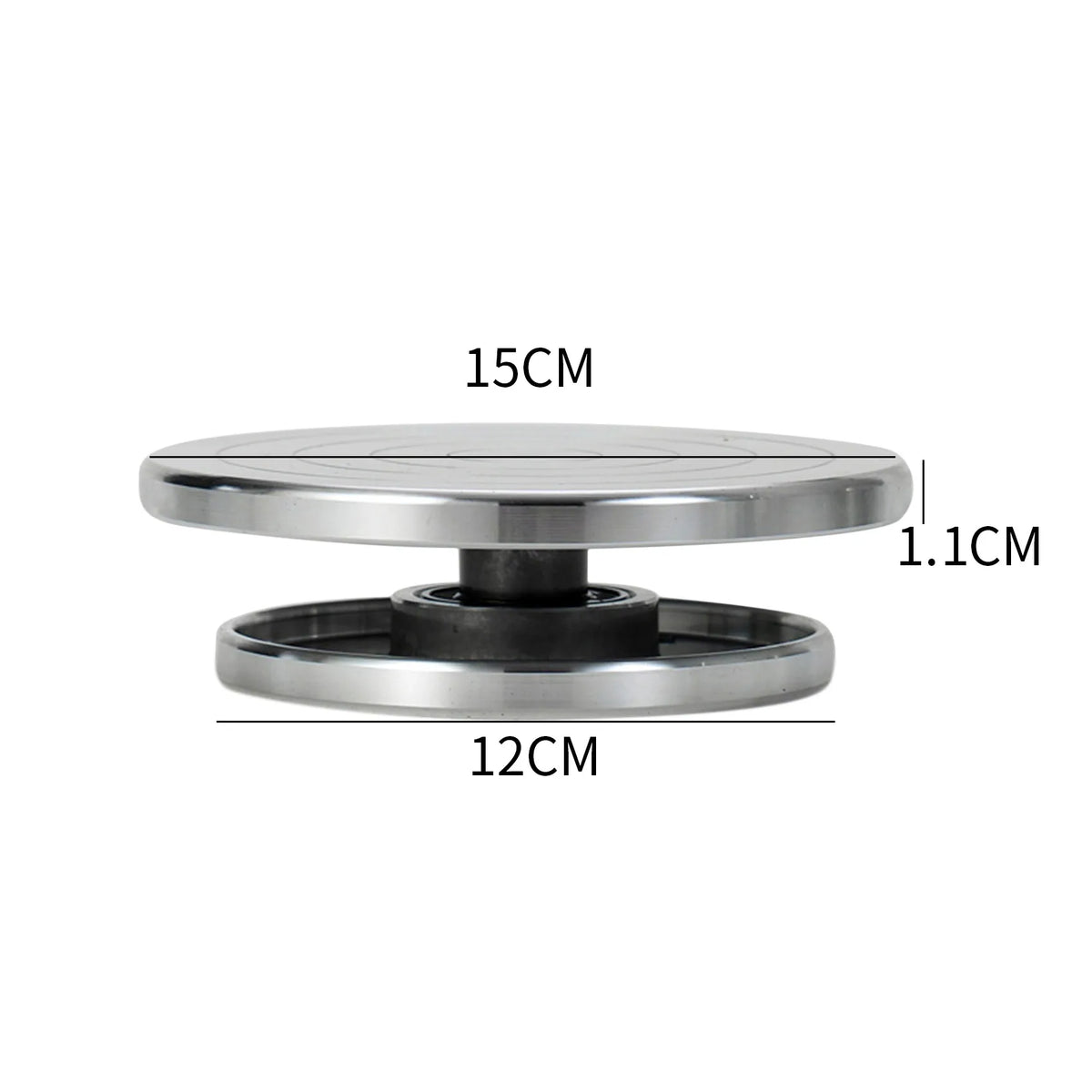 Double-Sided Aluminum Turntable – 15cm–30cm Heavy-Duty Rotating Platform
