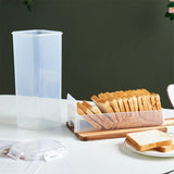 Clear Airtight Bread Loaf Container – Tall Bread Box with Lid for Fresh Storage