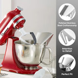Stainless Steel Pouring Chute for KitchenAid Stand Mixer – Precision Baking Accessory