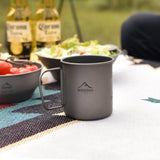 Widesea Camping Titanium Mug – Foldable Outdoor Cup for Hiking, Travel & Picnic