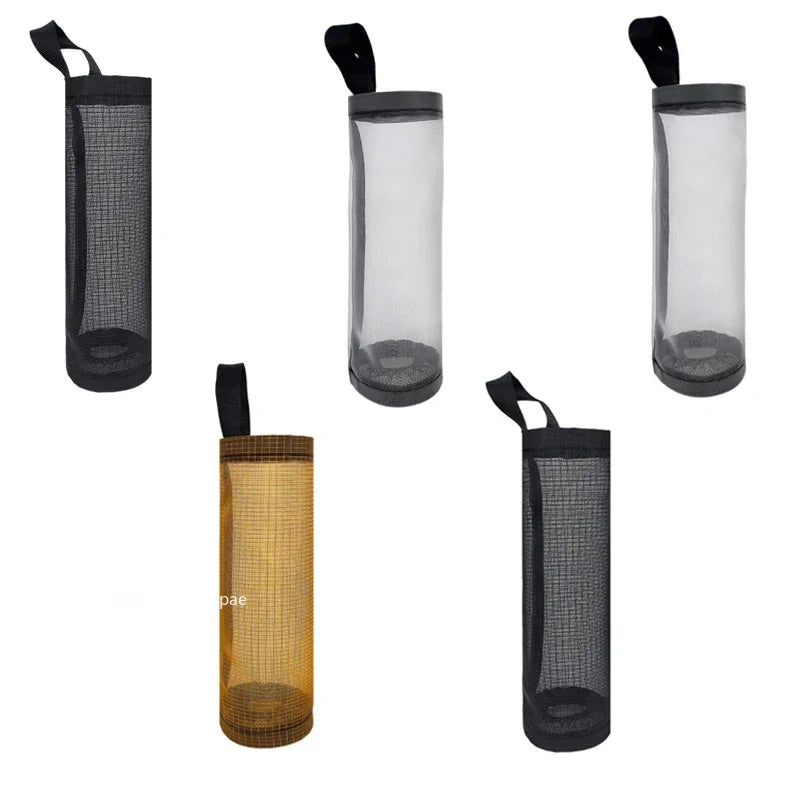 1-5PCS Kitchen Garbage Bag Holder – Wall-Mount Plastic Bag Dispenser & Organizer