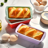 Non-Stick Silicone Loaf Pan, Flexible Rectangle Cake & Bread Mold (1/4pcs)