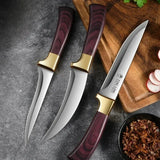 PLYS High-Hardness Boning Knife – Sharp D2 Steel Blade for Meat, Bones & Peeling