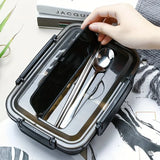 Easy-Clean Stainless Steel Bento Container – Leak-Proof Lunch Box for Students & Office Workers (3/4 Compartments)