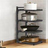 Adjustable Kitchen Shelf – 2-4 Tier Space-Saving Pot & Kitchenware Rack