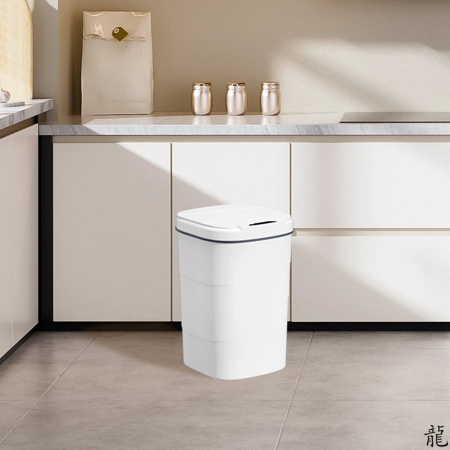 Smart Sensor Touchless Trash Can – Automatic Closing Battery-Powered Bin for Bathroom, Home & Office
