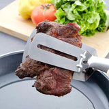 Stainless Steel Frying Shovel Clip – Multifunctional BBQ Tongs & Fish Spatula
