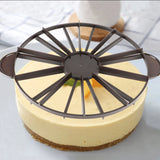 Equal Portion Bread & Cake Divider – 10/12 Slice Round Baking Marker Tool