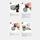 Plastic Hand-Actuated Can Opener – Safety Side-Cut Manual Kitchen Tool