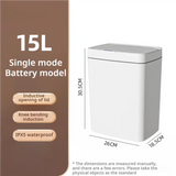 15L Smart Bathroom Trash Can – Touchless Sensor Garbage Bin with Automatic Bagging & Waterproof Design