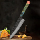 Baovim Handmade Forged Damascus Chef Knife – Japanese 8 Inch Professional Kitchen Knife