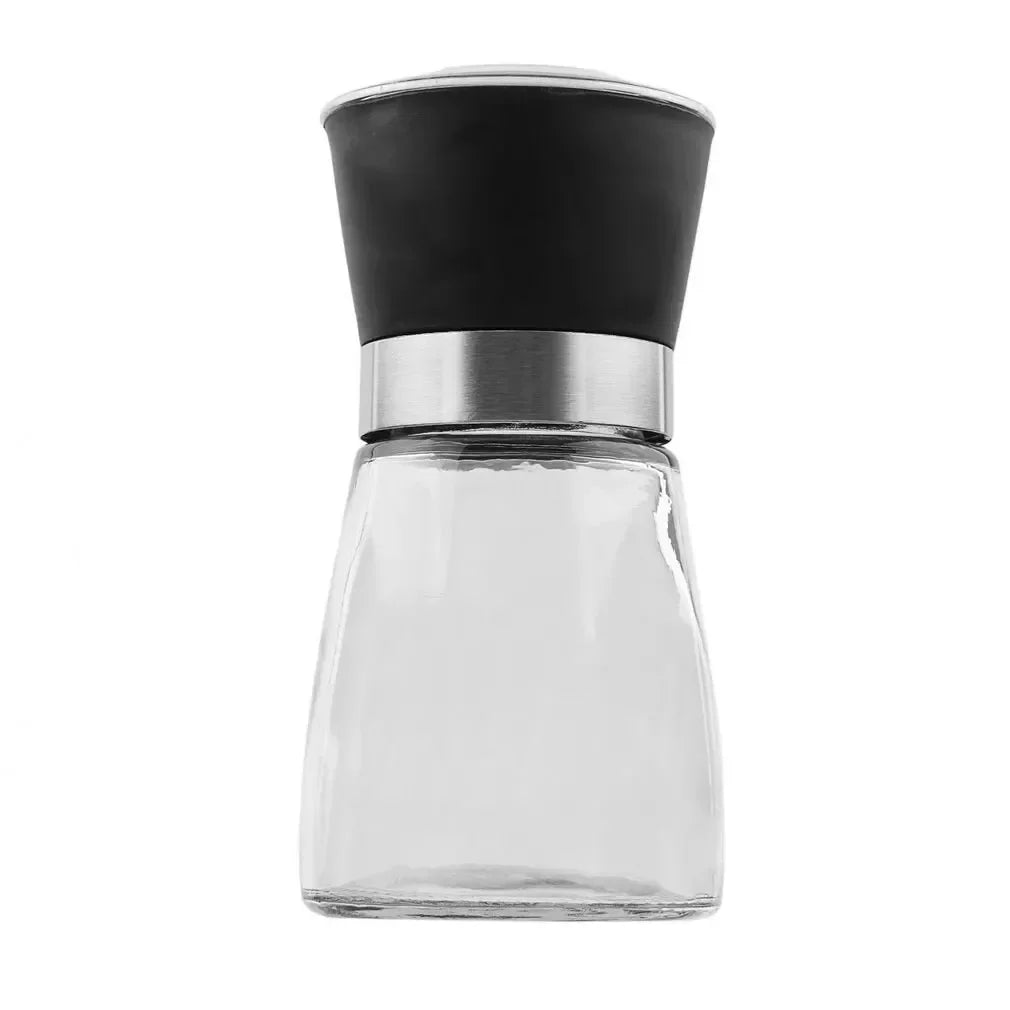 Spice Bottle Salt and Pepper Mill – Manual Refillable Adjustable Kitchen Grinder