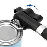 Manual Safety Multi-Function Can Opener – Stainless Steel Side Cutting Kitchen Tool