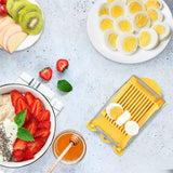 Stainless Steel Luncheon Meat & Egg Cutter – Multi-Function Fruit and Food Slicer