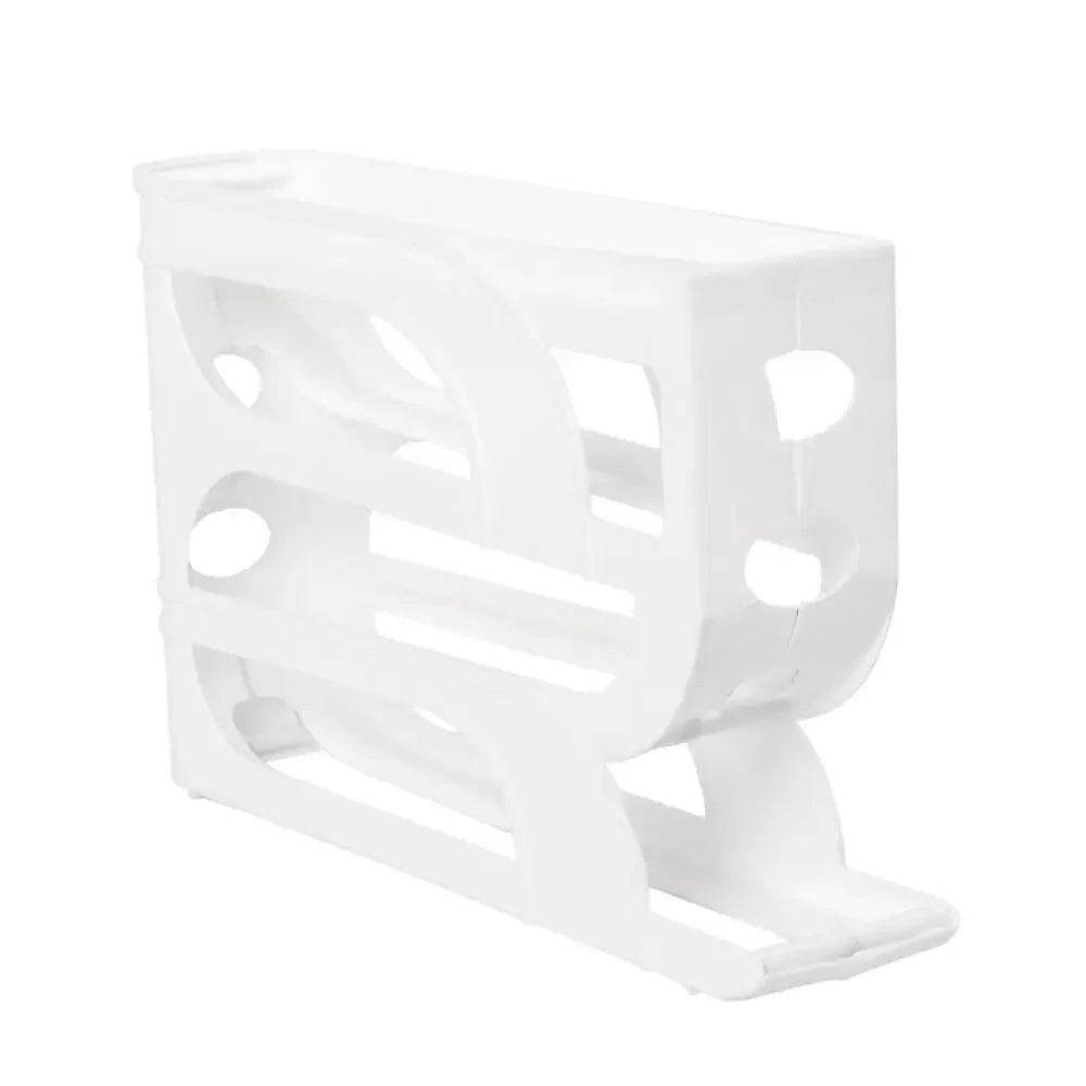 Large Capacity Automatic Egg Roller – 4-Tier Refrigerator Egg Storage Box