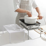 Retractable Kitchen Shelf – Expandable Stackable Sliding Cabinet Organizer Rack