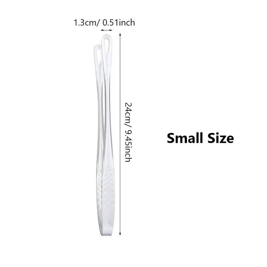 Long Stainless Steel Kitchen Tongs – Non-Slip Heat Resistant BBQ & Cooking Tool