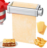 Pasta Attachment for KitchenAid Mixer – Pasta Sheet Roller, Spaghetti & Fettuccine Cutter