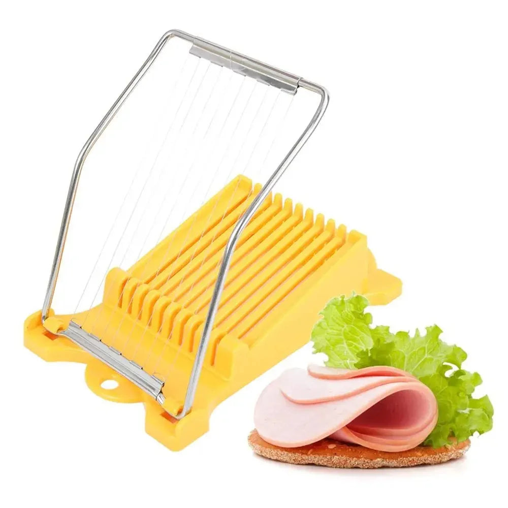 Stainless Steel Luncheon Meat & Egg Cutter – Multi-Function Fruit and Food Slicer