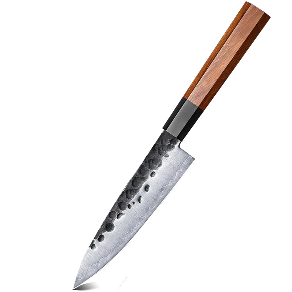 5.5" Japanese Petty Knife – 3-Layer Composite Steel Utility & Paring Knife with Rosewood Handle