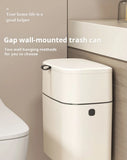 Wall Mounted Trash Can 9L – Slim Rectangular Narrow Design with Lid