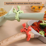 Crab-Shaped Silicone Utensil Rest – Countertop Ladle & Spatula Holder
