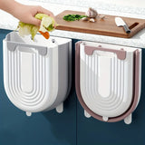 S/L Kitchen Folding Hanging Trash Can – Wall-Mounted Cabinet Garbage Bin for Home & Bathroom