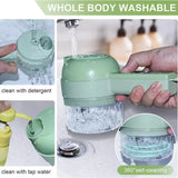 4-in-1 Cordless Electric Garlic Mincer & Vegetable Cutter – Handheld Food Chopper & Slicer