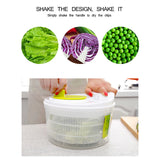 Manual Salad Spinner – 4 Quart Lettuce & Vegetable Washer Dryer