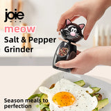 Joie Meow Spice Grinder Set Adjustable Ceramic Salt & Pepper Mill